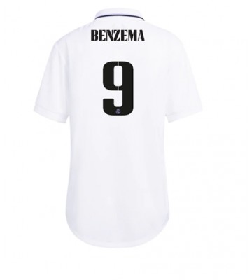 Real Madrid Karim Benzema #9 Hjemmedrakt Kvinner 2022-23 Kortermet